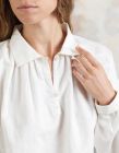 Pirate blouse white linen